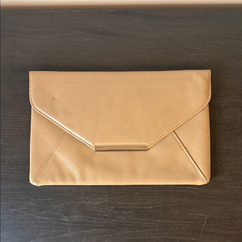 Style & Co. Tan Envelope Clutch